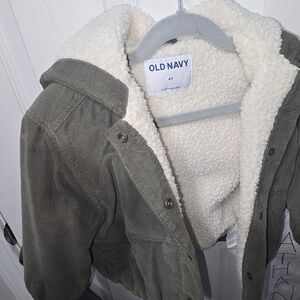 Unisex Corduroy Sherpa-Lined Old Navy Kids Jacket